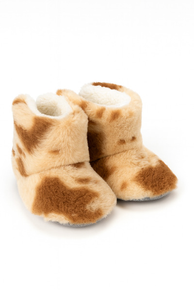 pufien Çocuk ve Bebek Panduf, Kışlık Peluş Bot, Yumuşak, Sıcak Tutan, Kaymaz Tabanlı Ev İçi Patik, Ev Botu