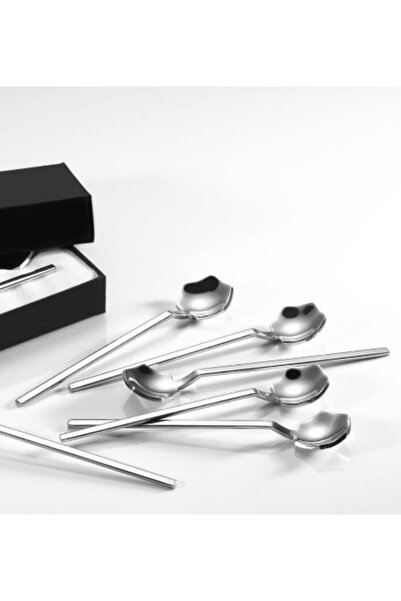 Tiamo Diamond 6-Piece Steel Teaspoon Set