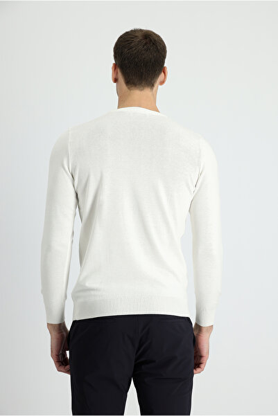 Kiğılı Crew Neck Slim Fit Slim Fit Cotton Knitwear Sweater