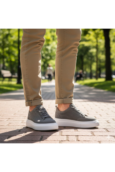 SailLakers Sail Lakers - Gray Suede Men's Casual Shoes