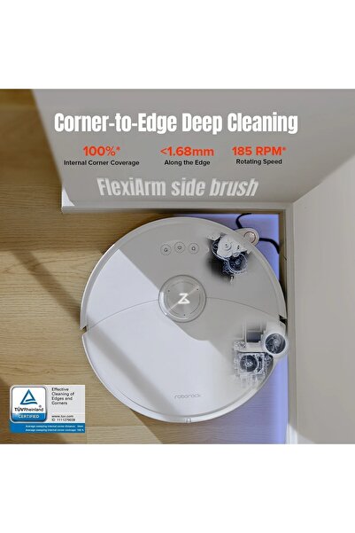 Roborock Yeni Seri S8 Maxv Ultra Premium Akıllı Robot Süpürge, 10000Pa, Ekstra Kenar Temizleme Sistemi