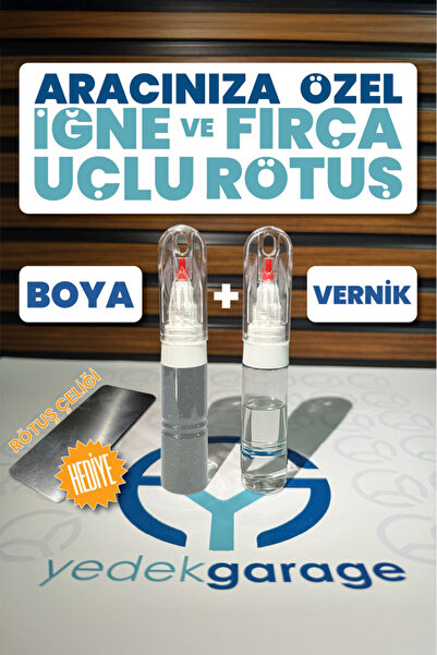 AKZONOBEL Ford Fiesta 2431 + Vernik | Aytozu Grisi |Rötuş Boyası İğne Ve Fırça Uçlu 25ML.