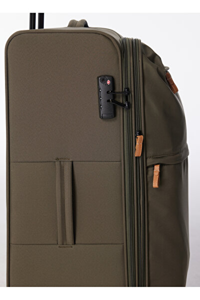 Fabrika Haki 36x55x22 cm Kabin Boy Çekçekli Kumaş Valiz 28