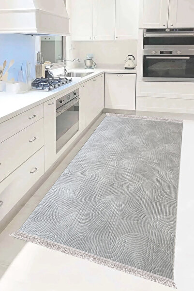 trivago halı Yıkanabilir Saçaklı Püsküllü Leke Tutmaz Kaymaz Taban Kesme Kaba...