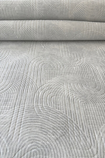 trivago halı Yıkanabilir Leke Tutmaz Kaymaz Tabanlı Kesme Kabartmalı Salon Koridor Mutfak Halısı Gri