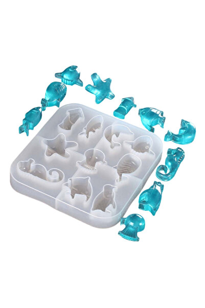 Getshopmini Epoksi Deniz Yıldızı Kalıbı Epoksi Deniz Canlıları Deniz Atı Kalı...