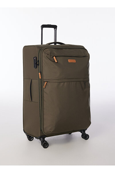 Fabrika Haki 36x55x22 cm Kabin Boy Çekçekli Kumaş Valiz 28