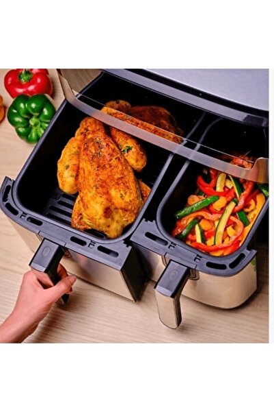 TEFAL 8.3L Aile Boyu Kapasite Dual Çift Hazneli Fritöz | 8 Otomatik Program | Kolay Temizlik