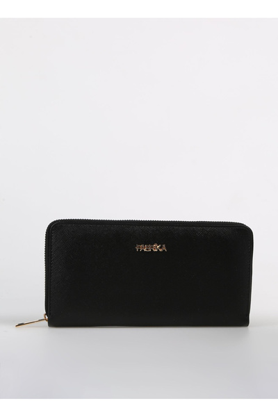 Fabrika Siyah Kadın 19x10x3 cm Deri Cüzdan FRKBYN 510