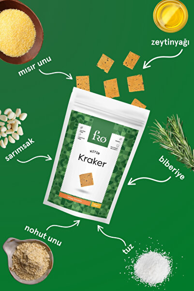 FRO 5-Pack Unsweetened Cracker Gluten-Free Vegan Healthy Snack 5X50Gr