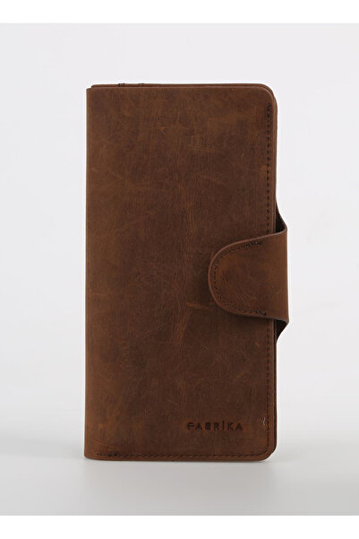 Fabrika Kahve Erkek 10x19x3 cm Deri Cüzdan FrkByn 516 Crayz