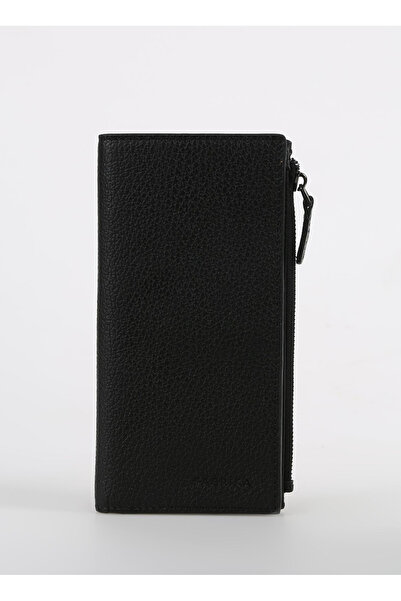 Fabrika Siyah Erkek 19x9x3 cm DeriCüzdanFrk 337 Flt Deri Siyah