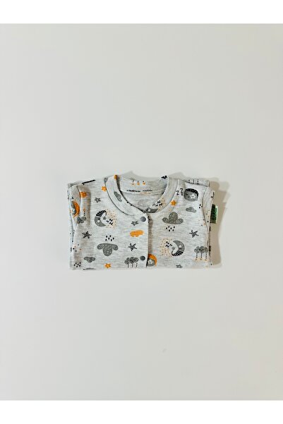 Vivolas 100% Organic Cotton Baby Sleeping Bag – Unisex, Gray Patterned 0-6 Months