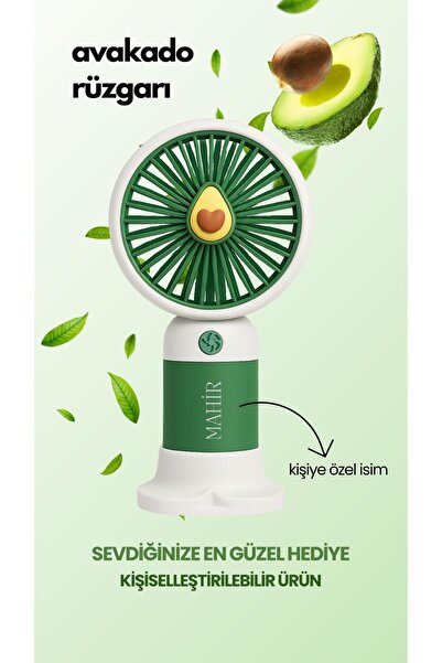 MetaForce Kişiye Özel İsimli Mini Fan Soğutucu Vantilatör Kişiselleştirilmiş Hediyelik Şarjlı Mini Fan