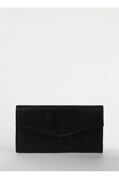 Fabrika Siyah Kadın 9x19x2 cm Deri Cüzdan Frk 507