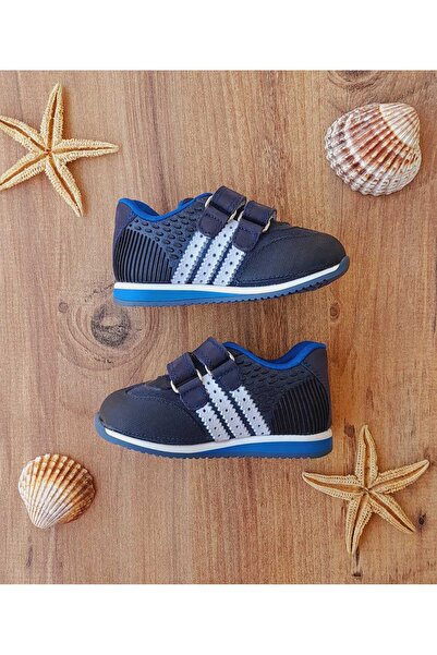 SKY MODA Erkek Bebek İlk Adım Ortopedik Kaymaz Taban Spor Ayakkabı