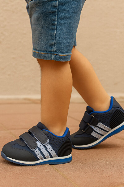 SKY MODA Erkek Bebek İlk Adım Ortopedik Kaymaz Taban Spor Ayakkabı