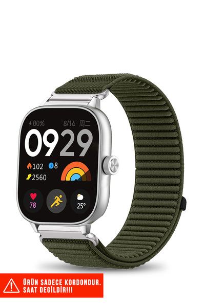 Nezih Case Xiaomi Redmi Watch 4 / 5 / 6 / Band 8 Pro / Uyumlu Hasır Örgü Spor...