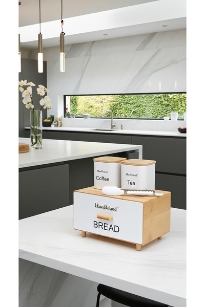 Generic Aisha bread box with storage jars