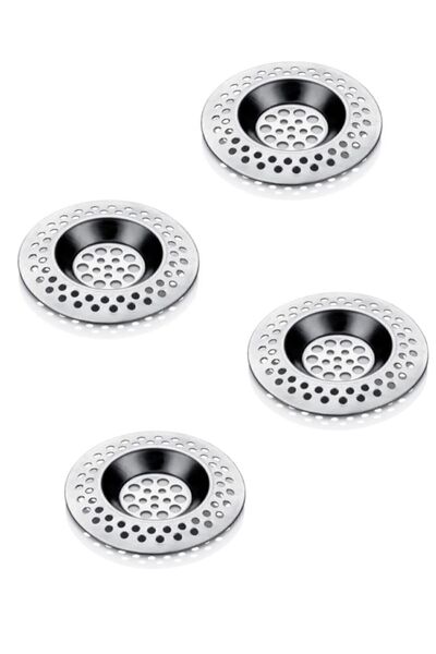 Sunplast 4 Pieces Kitchen Sink Strainer Meta Strainer, Kitchen Strainer