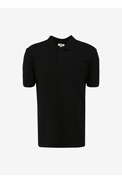 Jeep Nakışlı Siyah Erkek Polo T-Shirt C4SM-TST4528
