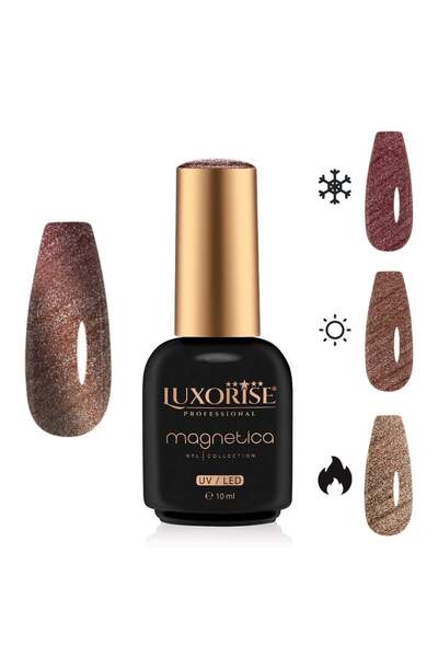 LUXORISE Oja semipermanentă MAGNETICA - ThermoCharm, Flaming Fusion 10ml