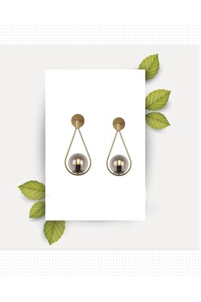 OSC HOME AYDINLATMA TASARIM داملا الجدار الشمعدان الزجاج المدخن العتيقة