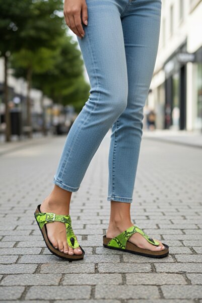 DOSA SHOES Women's Flip Flops-Green