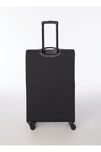 Fabrika Siyah Unisex 36x55x22 cm Büyük Boy Çekçekli Kumaş Valiz 28