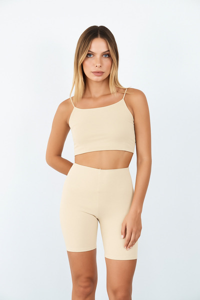 Sashaa Collection Porfy Model Laser Cut Effective Long Shorts Corset Non-Marking Non-Slip Silicone Supported Skin