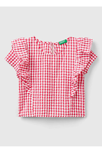 Benetton Red Girl's Blouse 5Qkucq02X