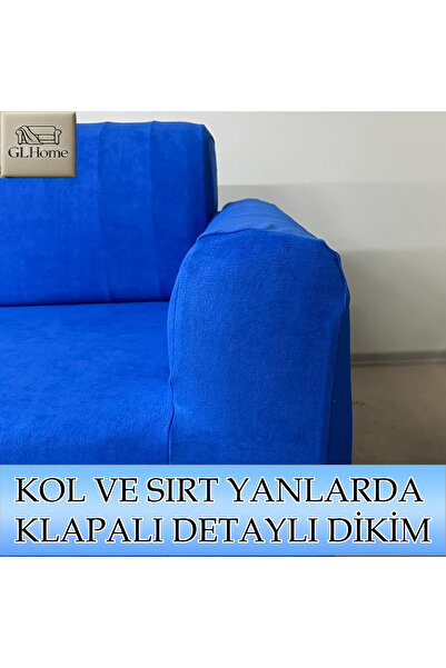 Home SÜET ŞÖNİL KUMAŞ 3Lü Komple Giydirme Kanepe & Çekyat, Bohem, Porto, Vb. Model Koltuk Kilifi