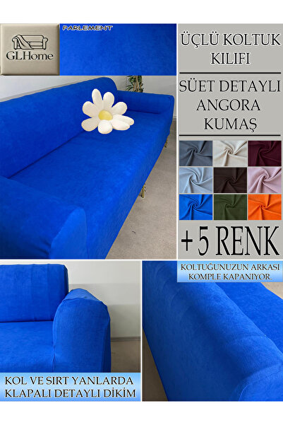 Home SÜET ŞÖNİL KUMAŞ 3Lü Komple Giydirme Kanepe & Çekyat, Bohem, Porto, Vb. Model Koltuk Kilifi