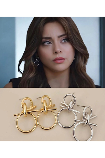 ARLİNA KIZILCIK ŞERBETİ DOĞA KÜPESİ GOLD