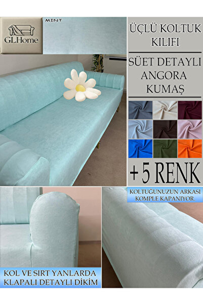 Home SÜET ŞÖNİL KUMAŞ 3Lü Komple Giydirme Kanepe & Çekyat, Bohem, Porto, Vb. ...