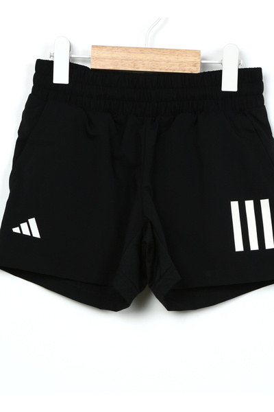 adidas Siyah Erkek Çocuk Diz Üstü Lastikli Düz Şort HR4236 B CLUB 3S SHORT