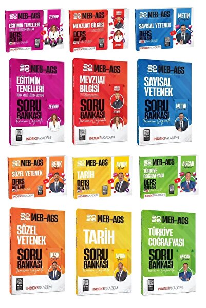 İndeks Akademi 2026 MEB-AGS Akademisi Tüm Dersler Ders Notları + Soru Bankası...