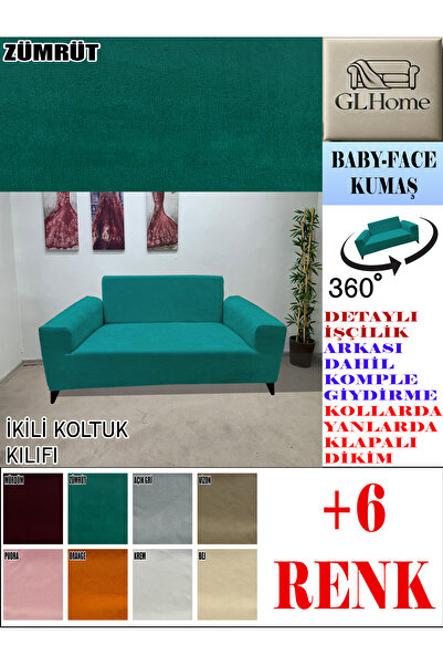 Home BABY FACE KUMAŞ ÇİFT KİŞİLİK KOMPLE GİYDİRME 2'Lİ KANEPE, BOHEM,PORTO, v...