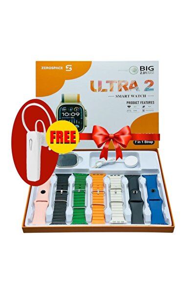 ULTRA ساعة ذكية Max7 في 1 إصدار فاخر مع جهاز تتبع اللياقة البدنية والصحة + بلوتوث مجاني