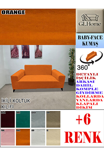 Home BABY FACE KUMAŞ ÇİFT KİŞİLİK KOMPLE GİYDİRME 2'Lİ KANEPE, BOHEM,PORTO, vb MODEL KOLTUK KILIFI