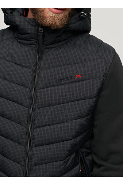 SUPERDRY Normal Siyah Erkek Ceket M2013532A02A_HOODED STORM HYBRID PA