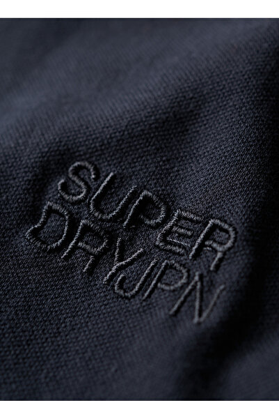 SUPERDRY Düz Lacivert Erkek Polo T-Shirt M1110387A98T_SPORTSWEAR RELAXED TIP