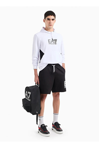 EA7 Siyah Erkek Sweat Şort 3DPS63PJ05Z