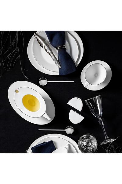 Jumbo MOON PLATİN 12 KİŞİLİK 64 PARÇA YEMEK TAKIMI