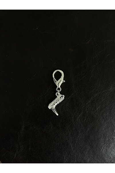 Poshy Atelier Gümüş Kovboy Ayakkabı Charmı Çanta Süsü Cüzdan Anahtarlık Akses...