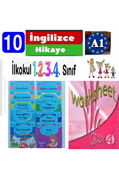 Language Publishers Reading 10 English Stories 2Nd Edition 3. 4. Class - Stage -1. Q.R. Coded + 1 Workbook Practice Book