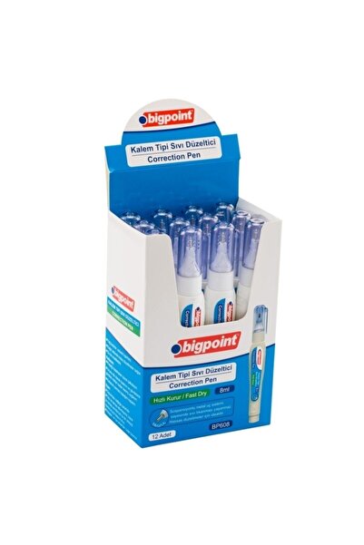 Bigpoint 8 ml Capacity 12 Liquid Eraser Pen Box