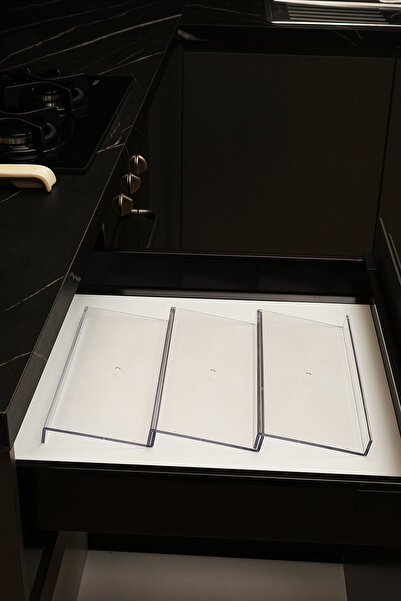 color house 3 قطع منظم للأدراج - حامل للمطبخ، 30.5 سم * 13 سم، بدون مرطبانات - Z305