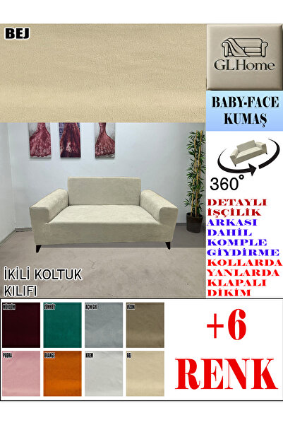 Home BABY FACE KUMAŞ ÇİFT KİŞİLİK KOMPLE GİYDİRME 2'Lİ KANEPE, BOHEM,PORTO, v...