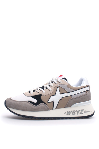 W6YZ Bej-Siyah Erkek süet Sneaker YAK-M